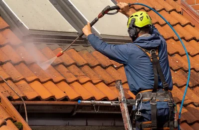 Démoussage et hydrofuge de toiture à Landremont